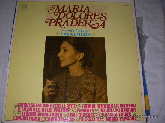 Discos de vinilo: MARIA DOLORES PRADERA ACOMPA&Ntilde;ADA DE LOS GEMELOS - D7 - Foto 1