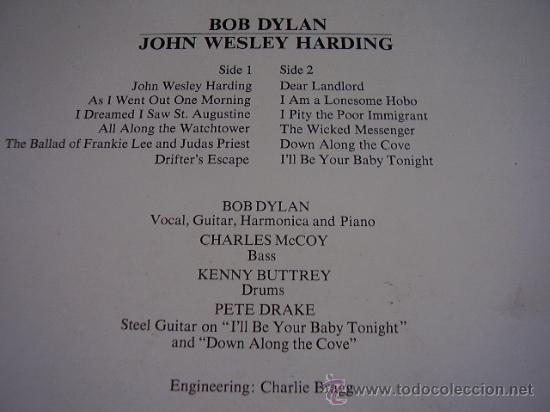 Discos de vinilo: Lp Bob Dylan John Wesley Harding - Foto 12