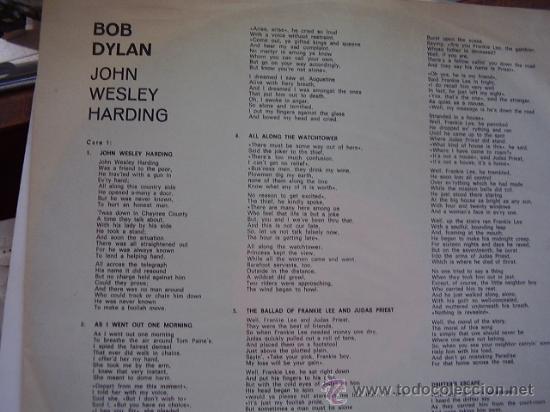 Discos de vinilo: Lp Bob Dylan John Wesley Harding - Foto 11