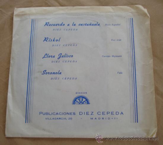 Discos de vinilo: DIEZ CEPEDA, RISKOL, LLORA JALISCO, SORONOLA - 1968.
