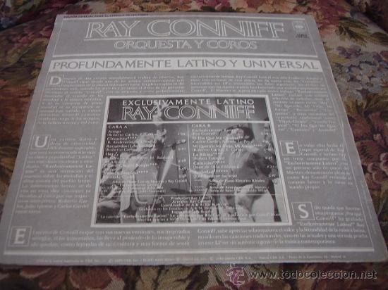 Discos de vinilo: RAY CONNIFF. EXCLUSIVAMENTE LATINO. CBS, 1980. - Foto 3