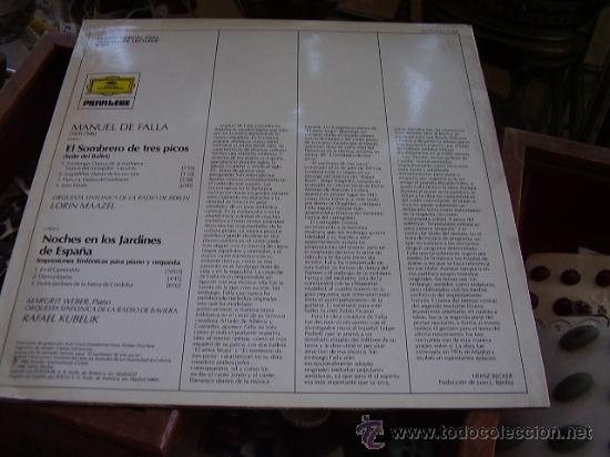 Discos de vinilo: Manuel de Falla, El sombrero de tres picos: danzas - Foto 2