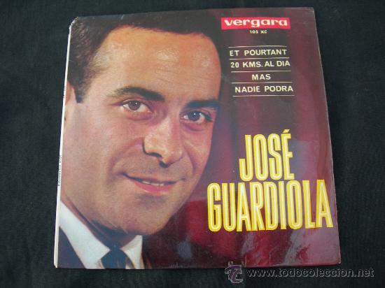 Discos de vinilo: EP JOSE GUARDIOLA // ET POURTANT + 3 - Foto 1