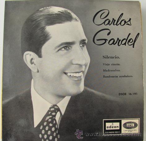 Discos de vinilo: CARLOS GARDEL - SILENCIO - EP DE 1958 EX/EX - Foto 1