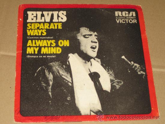 Discos de vinilo: ELVIS - SEPARATE WAYS - ED. ESPA&Ntilde;OLA 1973 - Foto 1
