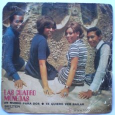 Discos de vinilo: LAS CUATRO 4 MONEDAS 45 PS SPAIN 1971 RARO UN MUNDO PARA DOS - POP. Lote 25164170