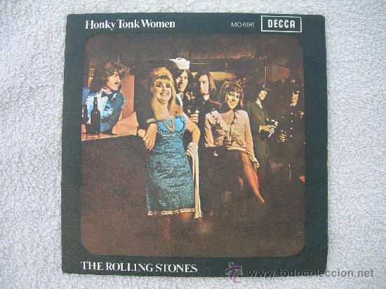 Discos de vinilo: SINGLE ROLLING STONES // HONKY TONK WOMEN - Foto 1