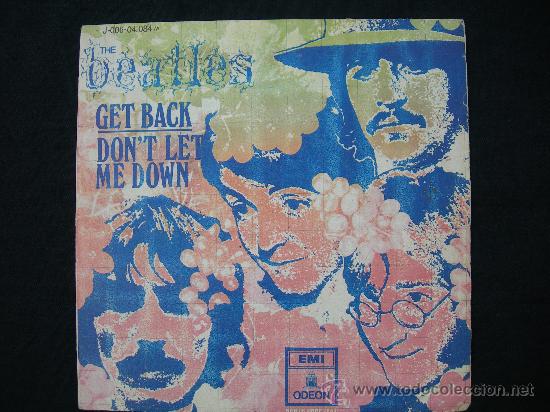 Discos de vinilo: SINGLE THE BEATLES // GET BACK - Foto 1