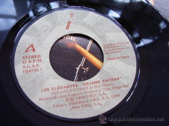 Discos de vinilo: Single Los Elegantes, Dejame Entrar - Foto 3
