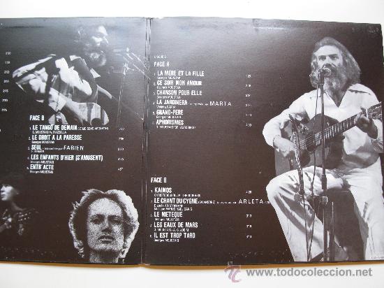 Discos de vinilo: LP DOBLE - GEORGES MOUSTAKI - &rdquo;LIVE&rdquo;. - Foto 2