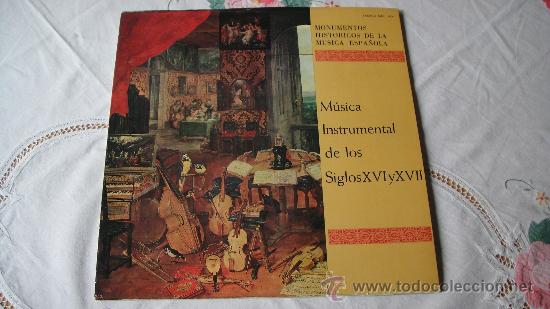 Discos de vinil: MUSICA INSTRUMENTAL DE LOS SIGLOS XVI y XVII