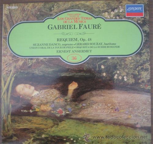 Discos de vinilo: GABRIEL FAUR&Eacute;: REQUIEM, OP. 48. - Foto 1