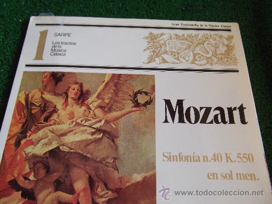 Disques de vinyle: CLASICA-SARPE-N&ordm; 1-MOZART-SINFONIA N&ordm; 40 K 550 EN SOL MEN.