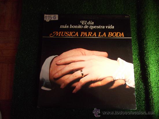 Disques de vinyle: MUSICA PARA LA BODA-LP 33 RPM-1983-