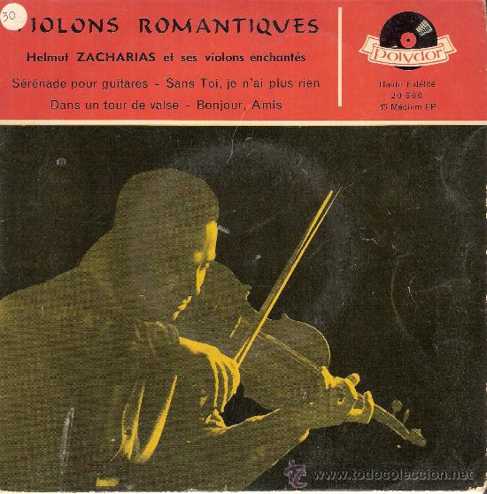 Discos de vinilo: Helmut Zacharias EP Polydor   1957 - Foto 1
