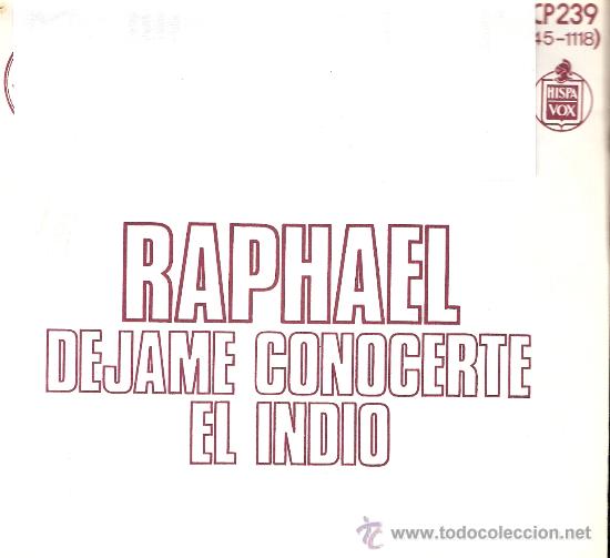Discos de vinilo: Raphael Promo  Hispavox 1974 - Foto 1