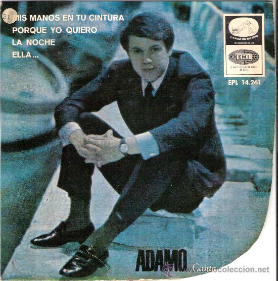 Discos de vinilo: Adamo  canta en Espa&ntilde;ol EP EMI 1966 - Foto 1
