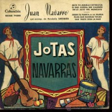 Discos de vinilo: JUAN NAVARRO - JOTAS NAVARRAS - EP 1959. Lote 25604680