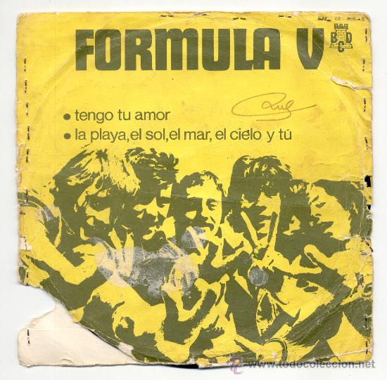 Discos de vinilo: SINGLE - FORMULA V - &rdquo;TENGO TU AMOR&rdquo;. - Foto 1