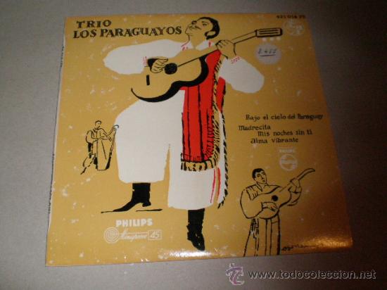 Discos de vinilo: SINGLE  TRIO LOS PARAGUAYOS - Foto 1