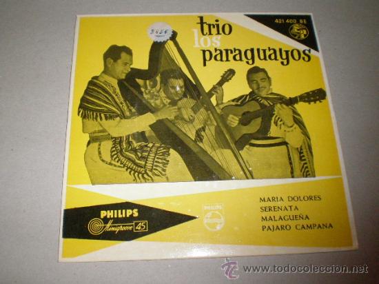 Discos de vinilo: SINGLE TRIO LOS PARAGUAYOS - Foto 1
