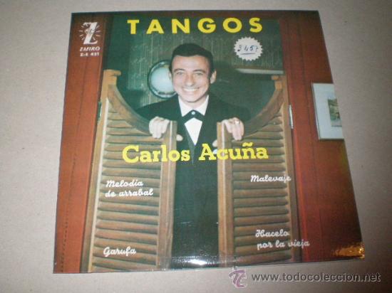 Discos de vinilo: SINGLE - CARLOS ACU&Ntilde;A - TANGOS - Foto 1