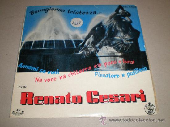Discos de vinilo: SINGLE - RENATO CESARI - Foto 1