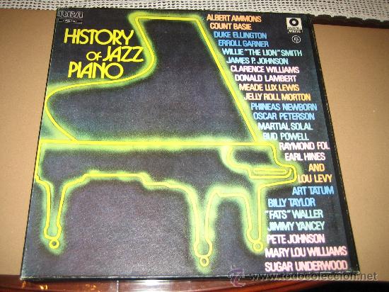 Discos de vinilo: HISTORIA OF JAZZ PIANO - CAJA CON TRES LPS