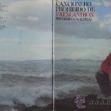 Discos de vinilo: PATXI ANDIÓN - CANCIONERO PROHIBIDO - CBS 1978.. Lote 27231777