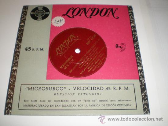 Discos de vinilo: SINGLE MICROSURCO - MANTOVANI Y SU ORQUESTA - Foto 1