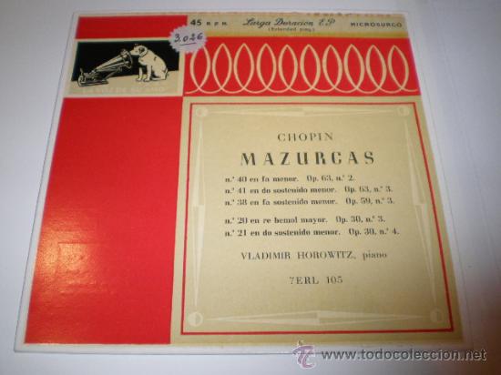 Discos de vinilo: SINGLE - CHOPIN - MAZURCAS - Foto 1