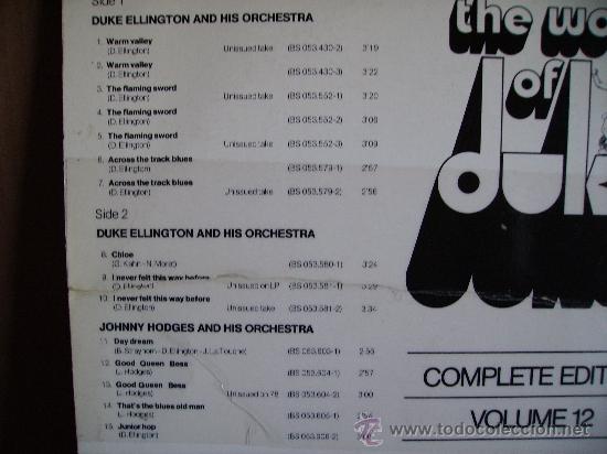 Discos de vinilo: DUKE ELLINGTON ---- INTEGRALE  VOL.12 - Foto 2
