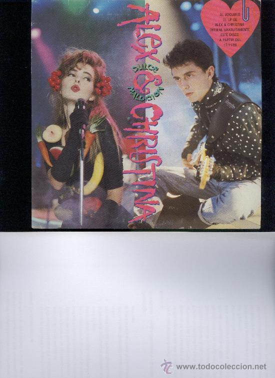 Discos de vinilo: ALEX & CRISTINA DULCE MALDICION SINGLE - Foto 1