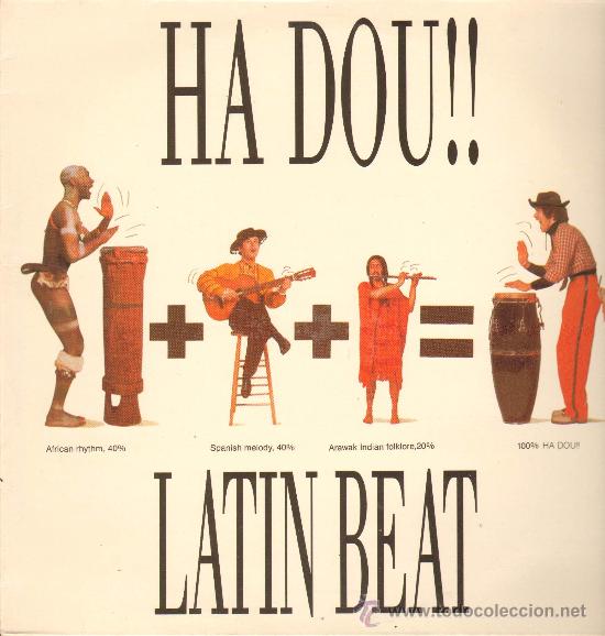 Discos de vinilo: Ha Dou!! - Latin Beat (2 versiones) / Mente perdida - MaxiSingle 1989 - Foto 1