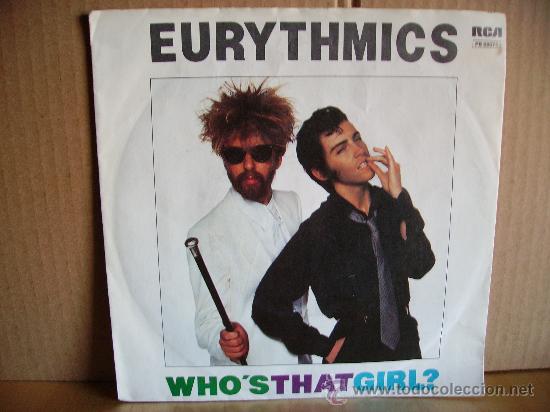 Discos de vinilo: EURYTHMICS ---- WHO&acute;S THAT GIRL - Foto 1