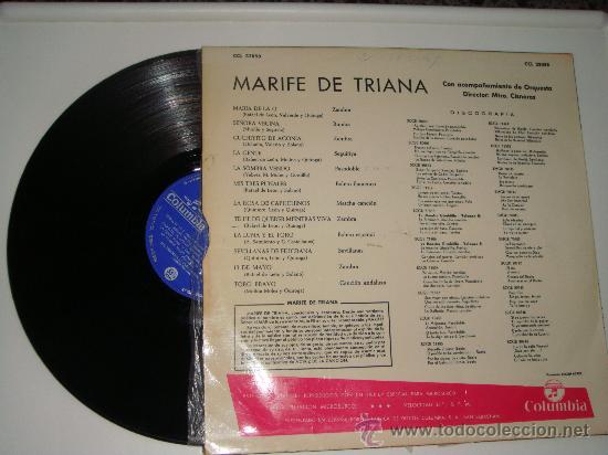 Discos de vinilo: lp marif&eacute; de triana a&ntilde;o 1964 - Foto 2