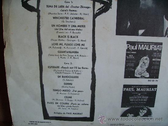 Discos de vinilo: PAUL MAURIAT ---- LA GRAN ORQUESTA DE - Foto 2