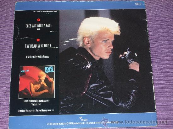 Billy Idol Eyes Without A Face The Dead Ne Sold