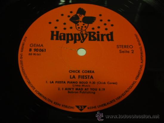 Discos de vinilo: Chick Corea - La Fiesta, Germany Happy Bird - Foto 4