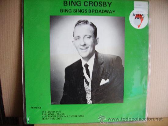 Discos de vinilo: BING CROSBY ---- BING SINGS BROADWAY - Foto 1