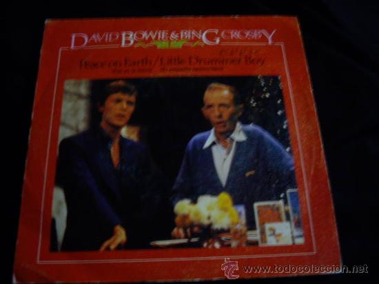 Discos de vinilo: DAVID BOWIE & BIN CROSBY-PEACE ON EARTH - Foto 1