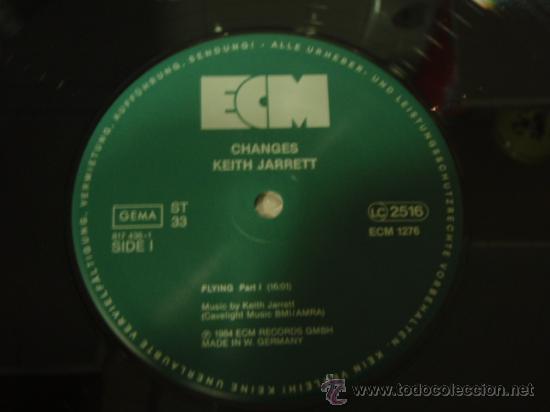 Discos de vinilo: Keith Jarrett, Gary Peacock, Jack DeJohnette ?&ndash; Changes, Germany 1984 ECM Records - Foto 4