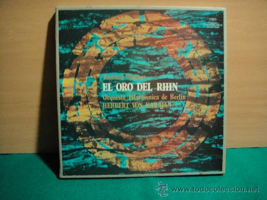 Discos de vinilo: WAGNER EL ORO DEL RHIN CAJA DE 3 LP + LIBRETO - Foto 1