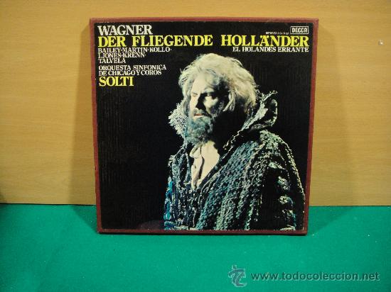 Discos de vinilo: WAGNER EL HOLANDES ERRANTE CAJA DE 3 LP + LIBRETO - Foto 1