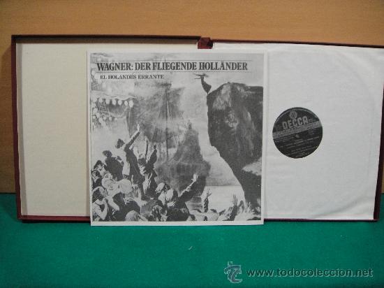 Discos de vinilo: WAGNER EL HOLANDES ERRANTE CAJA DE 3 LP + LIBRETO - Foto 2