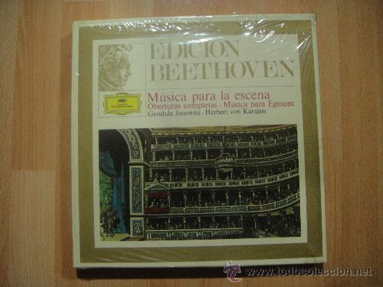 Discos de vinilo: BEETHOVEN MUSICA PARA LA ESCENA CAJA CON 3 LP + LIBRETO