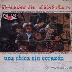 Discos de vinilo: DARWIN TEORIA 7´SG *UNA CHICA SIN CORACION* MEGA RARO*PROGR.ESPAÑOL 1969 EXCE. Lote 23701183