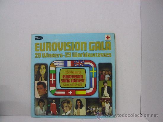 Discos de vinilo: EUROVISION GALA 25 YEARS - RARO EDICION ESPA&Ntilde;OLA - DOBLE LP - PORTADA ABIERTA - POLYDOR 1981
