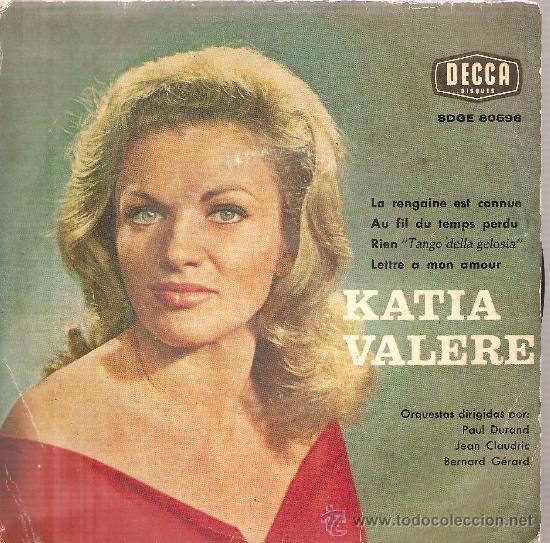 Discos de vinilo: EP KATIA VALERE : LA RENGAINE EST CONNUE + 3 - Foto 1