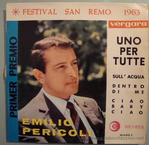 Discos de vinilo: EMILIO PERICOLI - UNO PER TUTTE - EP 1963 - Foto 1